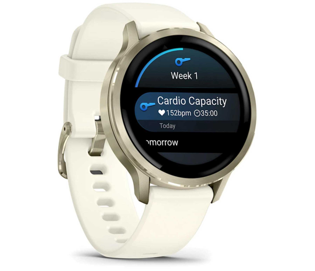 Garmin Venu 4 Lunar gold 41mm z kremowym paskiem - 1363882 - zdjęcie 3